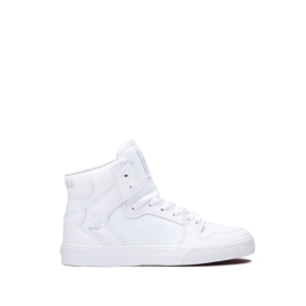 Supra VAIDER Høye Sneakers Barn Hvite/Hvite | NO-81879